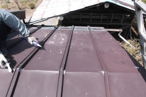 松本市の住宅/トタン 屋根塗装 補修工事画像