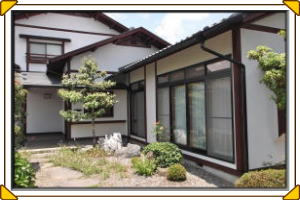 松本市の住宅/外壁塗装/木部塗装　完成画像