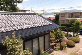 松本市の住宅/屋根塗装　上塗1回目塗装 画像