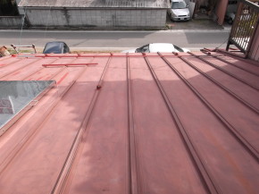安曇野市の住宅/屋根塗装 前画像
