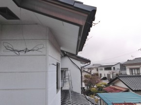 長野県松本市の住宅/雨樋交換 雨樋撤去工事 画像