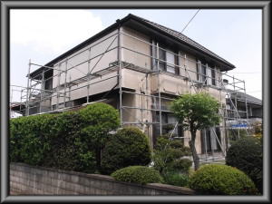松本市の住宅/外壁塗装　一部外壁サイディング張り工事画像