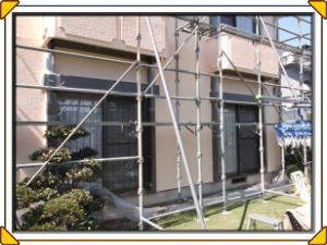 松本市の住宅外壁塗装/2回目の塗装工事画像