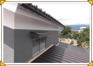 安曇野市の住宅/屋根葺き替え ガルバリウム鋼板工事画像