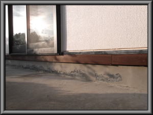 安曇野市の住宅/外壁塗装　基礎塗装 塗り替え工事前 画像