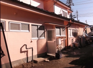 松本市の店舗/外壁塗装　仮設足場撤去工事画像
