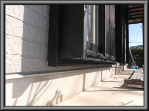 安曇野市の住宅/外壁塗装　基礎塗装工事前画像