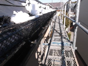 住宅/屋根に雪止めスノージェット取り付け工事画像.2