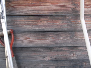 北安曇郡池田町の住宅/外壁木板塗装工事前画像.3