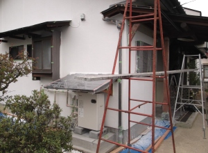 安曇野市の住宅/外壁塗装　下塗り塗装工事画像.1