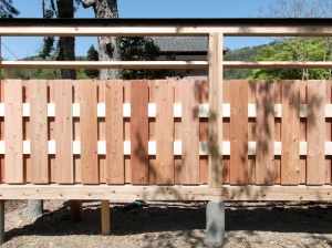 北安曇郡生坂村の木製 板塀工事完成画像3