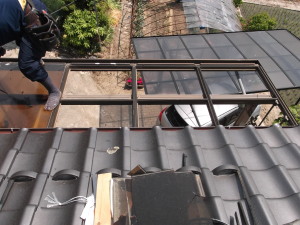 安曇野市の住宅/テラス ポリカ カーポネート撤去工事画像