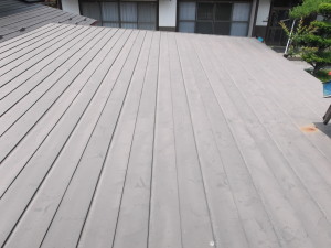 松本市の物置/トタン屋根塗装工事前画像.1