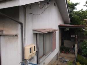 松本市の住宅外壁塗装工事前画像.1
