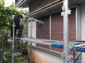  松本市の外壁塗装　高圧洗浄工事 画像