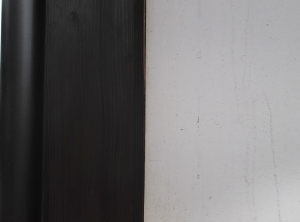 安曇野市の住宅/外壁（漆喰）塗装　木柱塗装工事画像.1