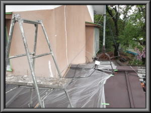 安曇野市の住宅/外壁塗装　外壁ヒビ割れ工事後画像