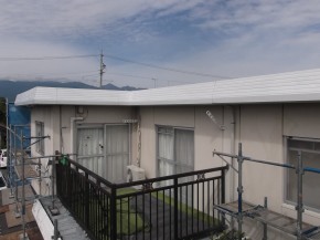 松本市の住宅/外壁塗装　破風塗装工事前画像