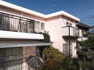 松本市の住宅/外壁塗装　仮設足場撤去画像.1