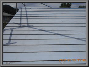 安曇野市の住宅/2F 屋根塗装　雨樋塗装　破風塗装工事 前画像.1