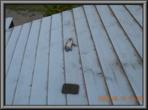 安曇野市の住宅/屋根塗装　ケレン工事工事画像.1