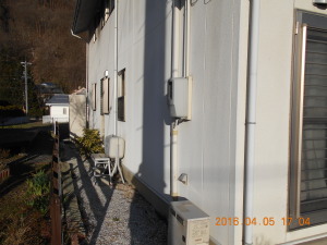 安曇野市の住宅/外壁塗装工事前