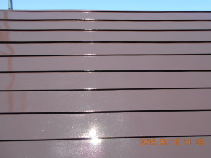 安曇野市のトタン屋根塗装工事完成画像..4