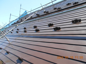 安曇野市の住宅/屋根塗装　上塗り2回目の塗装工事.1画像