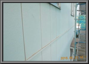 安曇野市の倉庫/外壁サイディング塗装　高圧洗浄工事画像.1