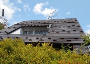 安曇野市のトタン屋根塗装工事完成画像