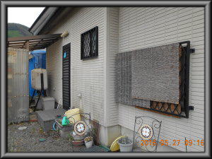 安曇野市の住宅/外壁塗装工事前画像
