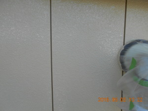 安曇野市の倉庫/外壁サイディング塗装　１回目の塗装工事画像.1