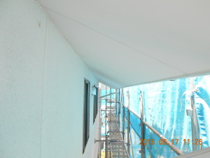 安曇野市の住宅/外壁塗装　高圧洗浄工事後画像