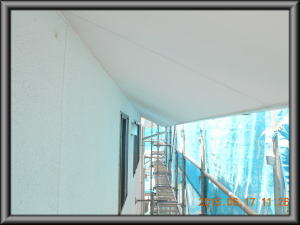 安曇野市の住宅/外壁塗装　高圧洗浄工事後画像