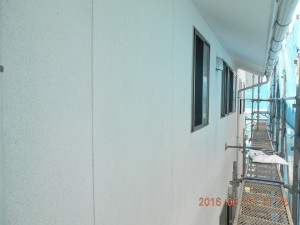 安曇野市の住宅/外壁塗装　高圧洗浄工事後画像.1