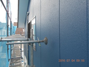 安曇野市の住宅/外壁塗装　養生撤去工事画像