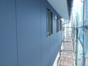 安曇野市の住宅/外壁塗装　養生撤去工事画像.1