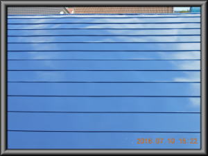 安曇野市の住宅/屋根塗装　上塗1回目の塗装工事完.1