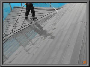 安曇野市の住宅/屋根塗装　高圧洗浄工事画像.1