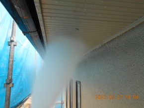 長野県安曇野市穂高の外壁塗装　高圧洗浄工事 画像