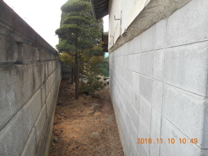 安曇野市の土蔵/土蔵/外壁サイディング工事　西側　廃材撤去工事画像