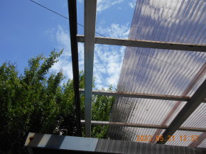 長野県松本市の住宅/ポリカ波板（タキロン）張り工事 画像