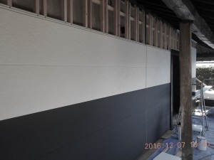 安曇野市の土蔵/1Ｆ外壁サイディング工事画像