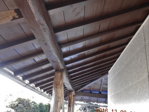 安曇野市の土蔵/1Ｆ外壁サイディング　軒天塗装４回目の塗装工事画像.1