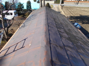 安曇野市の物置/トタン屋根葺き替え　屋根葺き替前画像.1