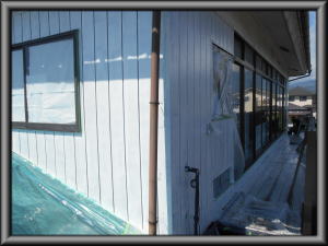 安曇野市の住宅/外壁サイディング塗装　下塗り塗装工事画像