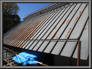 北安曇郡麻績村の住宅/トタン屋根塗装前画像.1