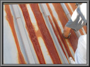北安曇郡麻績村の住宅/屋根塗装　ケレン工事画像.1