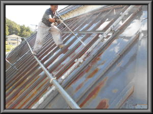 北安曇郡麻績村の住宅/屋根塗装　高圧洗浄工事画像