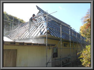 北安曇郡麻績村の住宅/屋根塗装　高圧洗浄工事画像.1